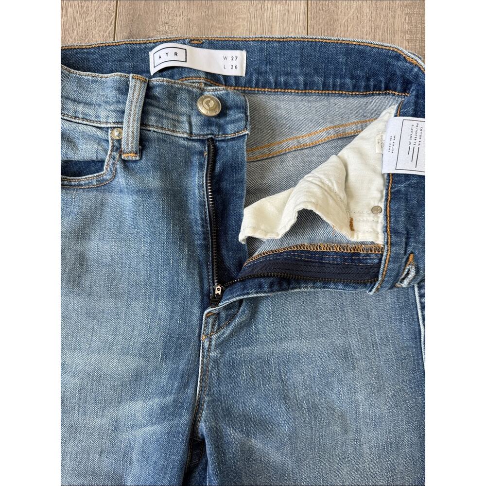 AYR The Riser High Rise Skinny Jeans Luau Wash Size 27 - Picture 4 of 8
